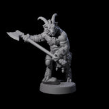 Burly Goatfolk Warrior C Miniature for Dungeons and Dragons, Pathfinder or other TTRPGs
