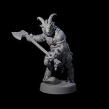 Burly Goatfolk Warrior C Miniature for Dungeons and Dragons, Pathfinder or other TTRPGs