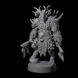 Burly Goatfolk Warrior F Miniature for Dungeons and Dragons, Pathfinder or other TTRPGs