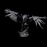 Burning Elder Phoenix Miniature for Dungeons and Dragons, Pathfinder or other TTRPGs