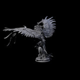 Burning Elder Phoenix Miniature for Dungeons and Dragons, Pathfinder or other TTRPGs