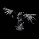 Burning Elder Phoenix Miniature for Dungeons and Dragons, Pathfinder or other TTRPGs