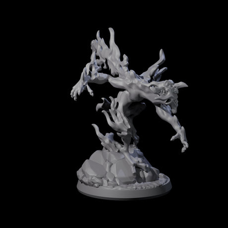 Burning Magma Mephit Miniature for Dungeons and Dragons, Pathfinder or other TTRPGs