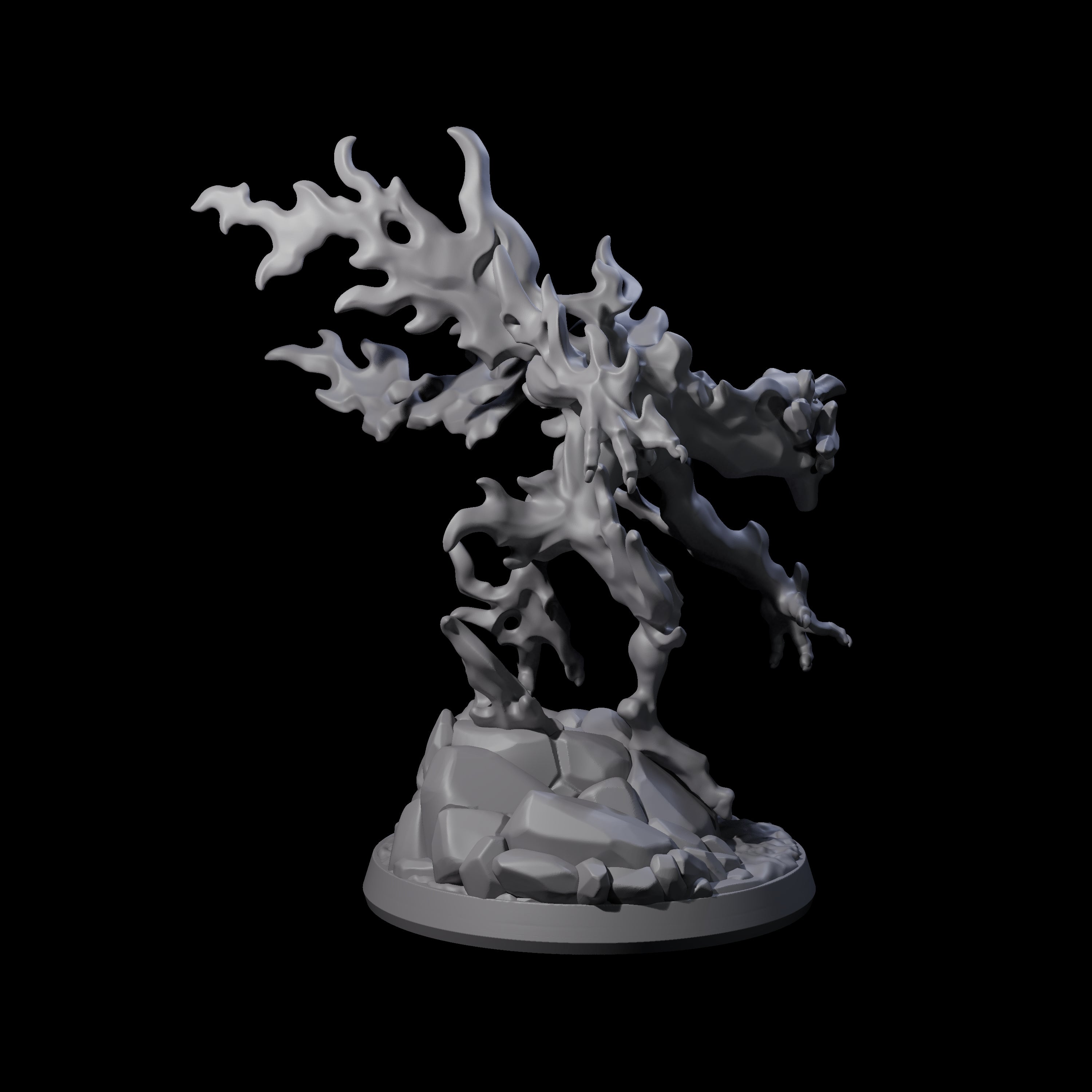 Burning Magma Mephit Miniature for Dungeons and Dragons, Pathfinder or other TTRPGs