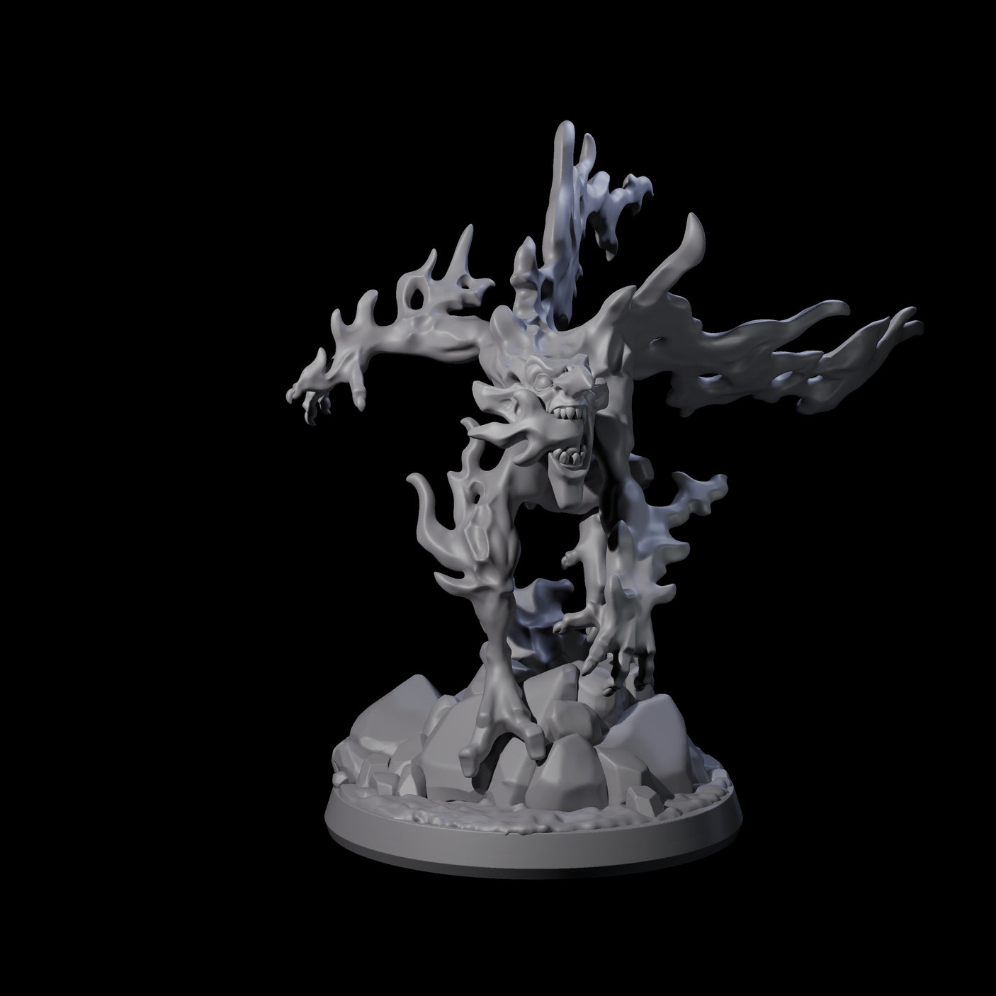 Burning Magma Mephit Miniature for Dungeons and Dragons, Pathfinder or other TTRPGs
