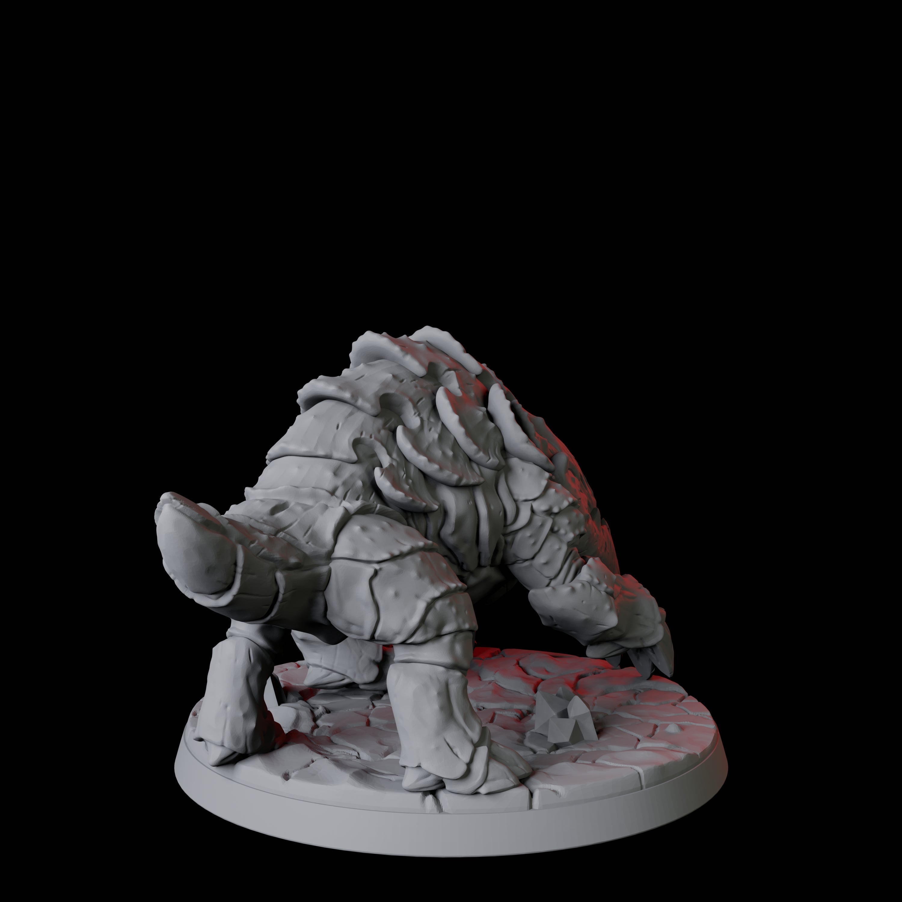 Burrowing Bulette A Miniature for Dungeons and Dragons, Pathfinder or other TTRPGs