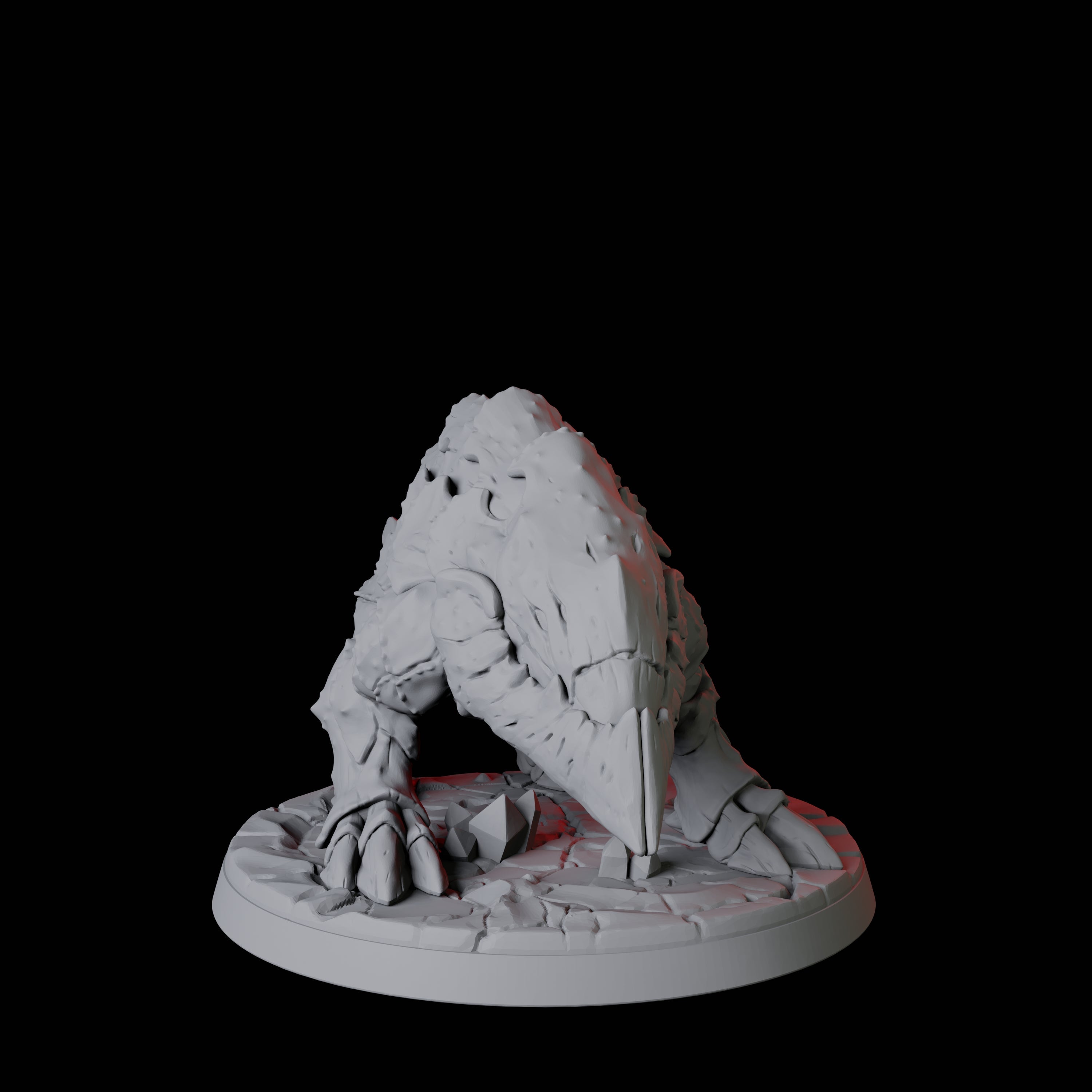 Burrowing Bulette D Miniature for Dungeons and Dragons, Pathfinder or other TTRPGs