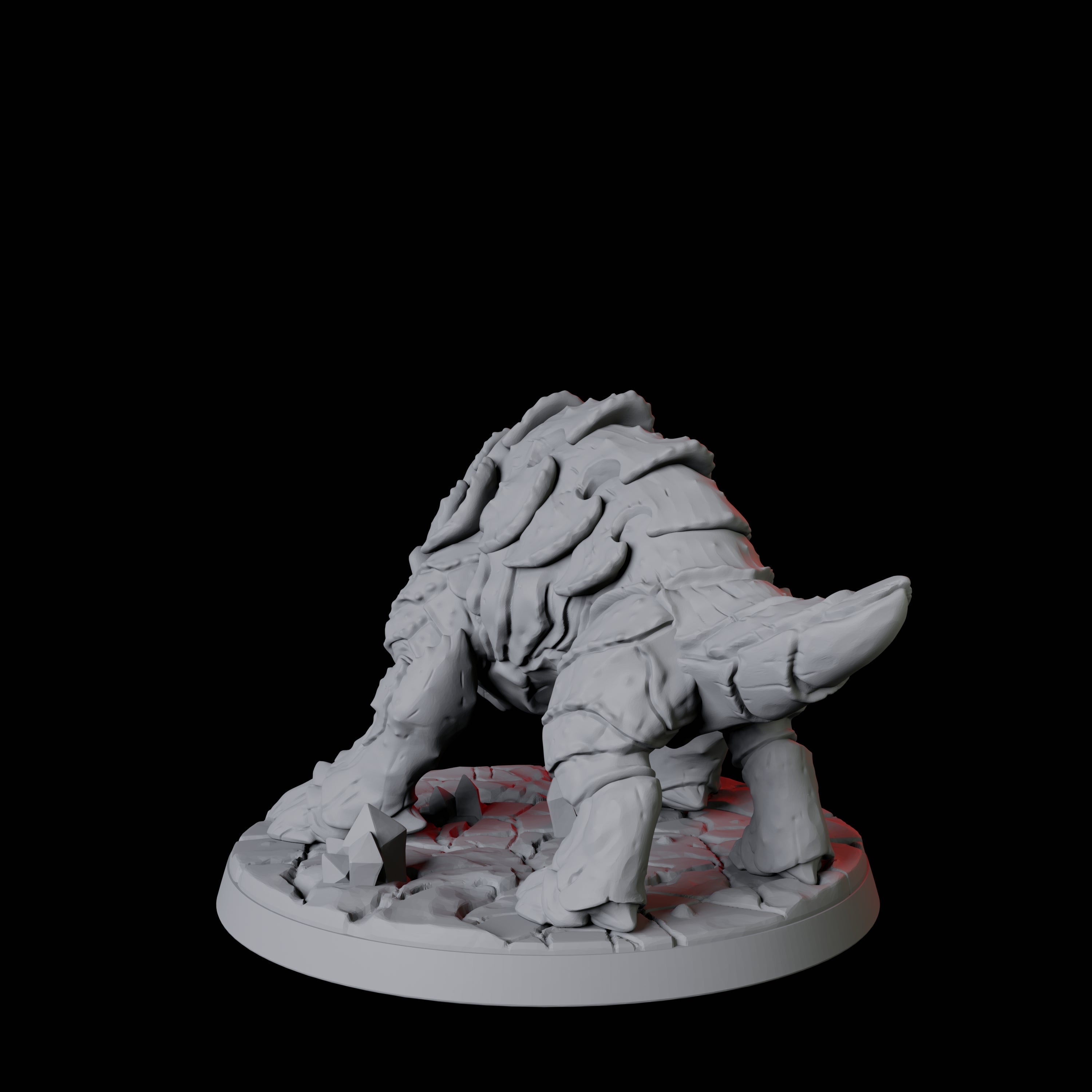 Burrowing Bulette D Miniature for Dungeons and Dragons, Pathfinder or other TTRPGs