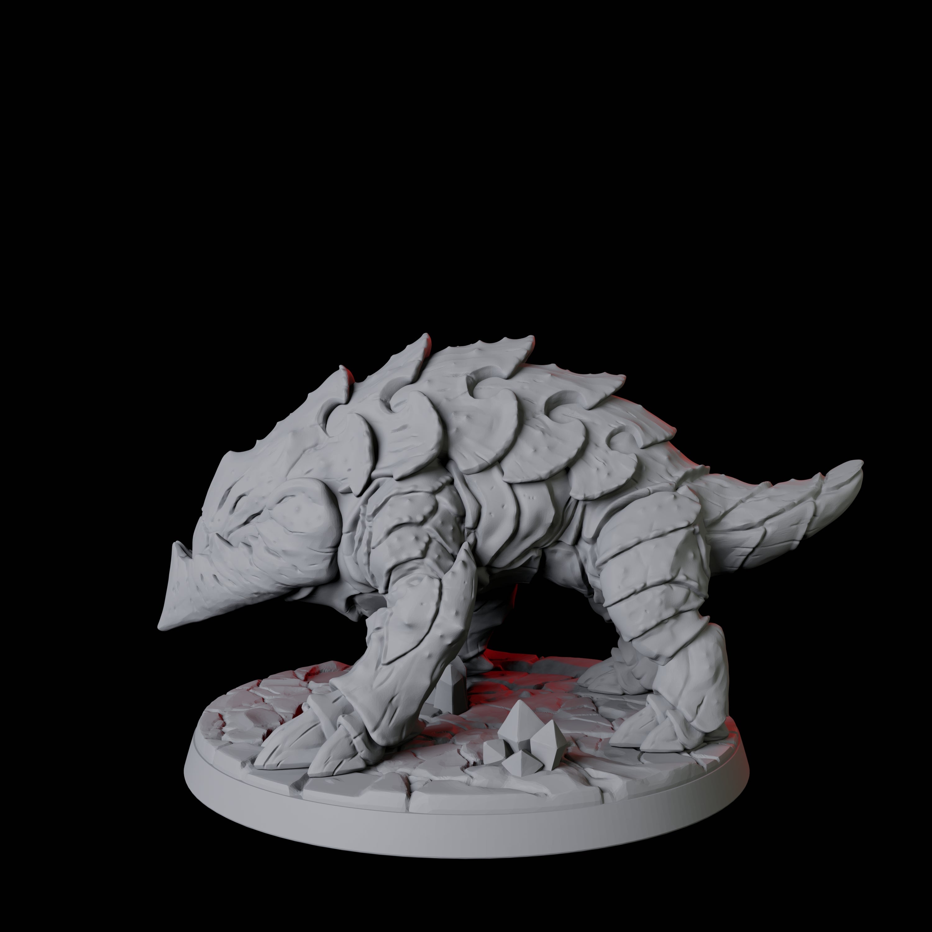 Burrowing Bulette D Miniature for Dungeons and Dragons, Pathfinder or other TTRPGs