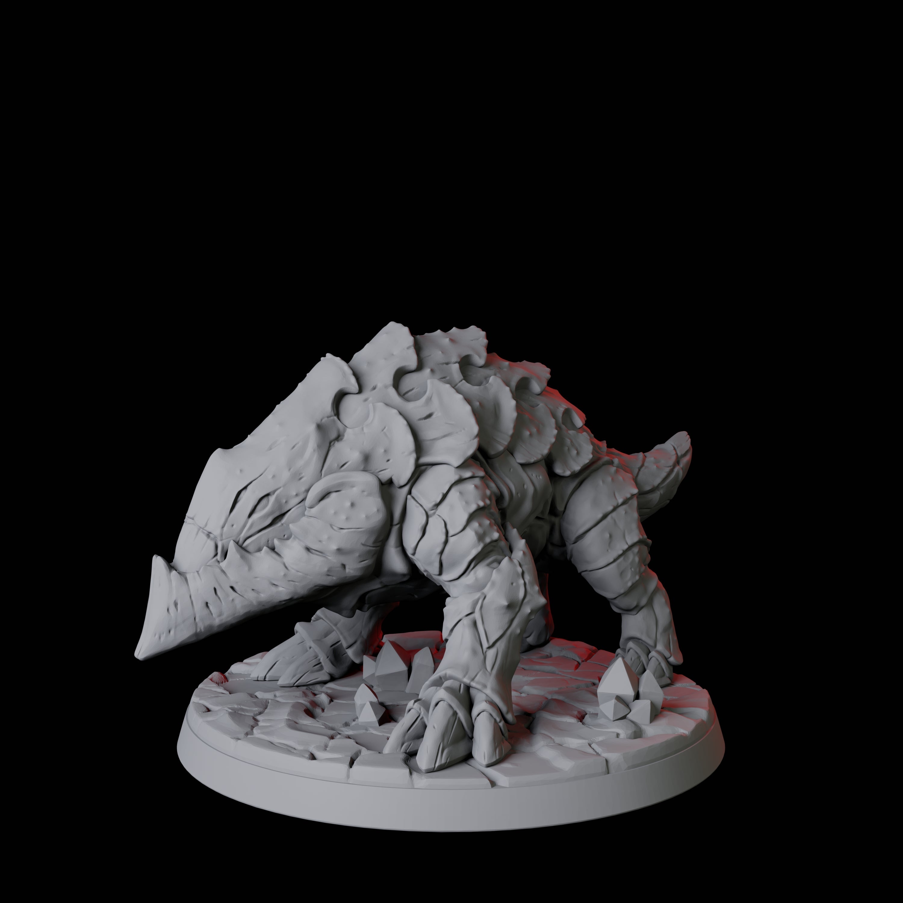 Burrowing Bulette D Miniature for Dungeons and Dragons, Pathfinder or other TTRPGs