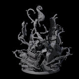 Bursting Forth Wrathful Spirit Miniature for Dungeons and Dragons, Pathfinder or other TTRPGs