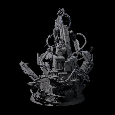 Bursting Forth Wrathful Spirit Miniature for Dungeons and Dragons, Pathfinder or other TTRPGs