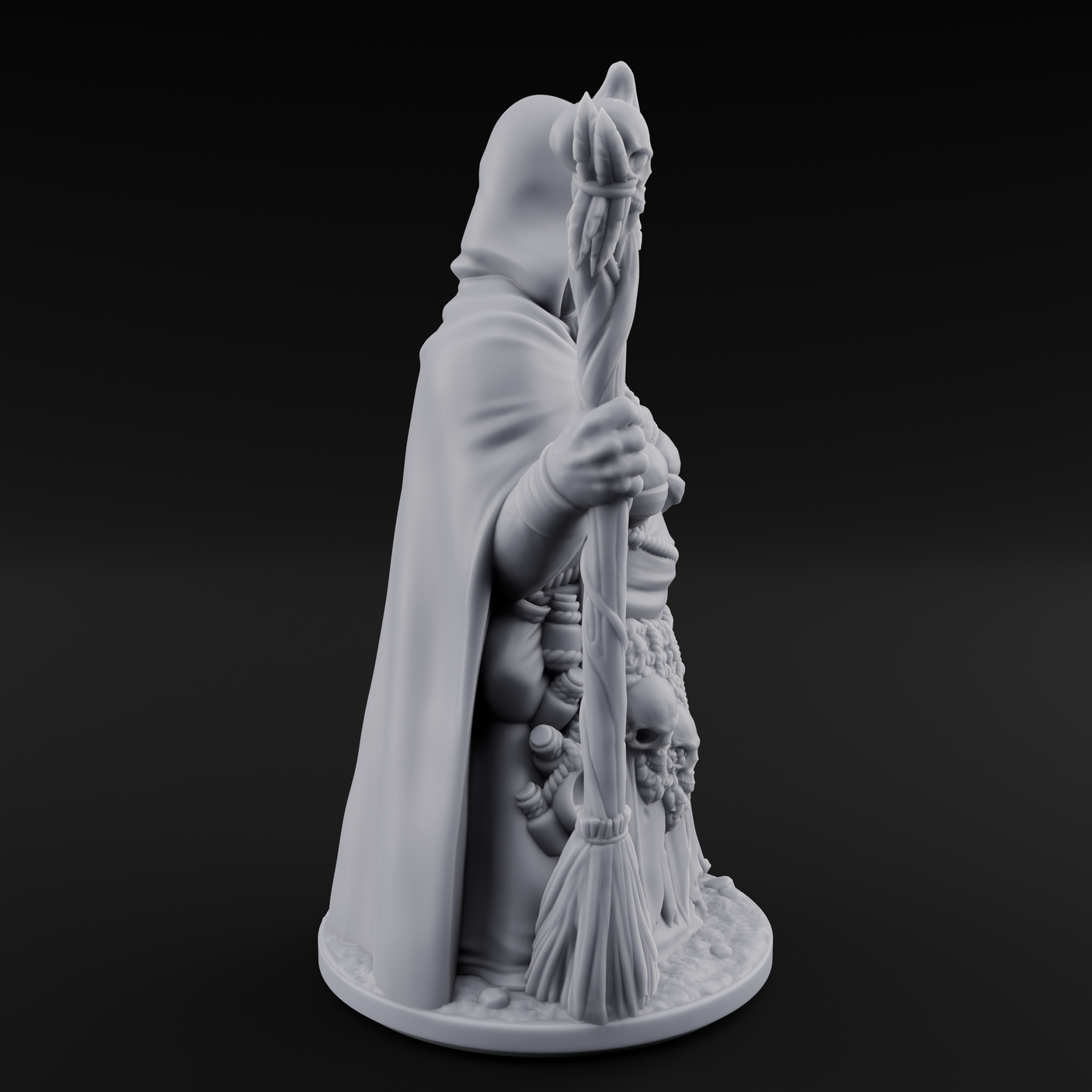 Bursting Out Hag Crone Miniature for Dungeons and Dragons, Pathfinder or other TTRPGs