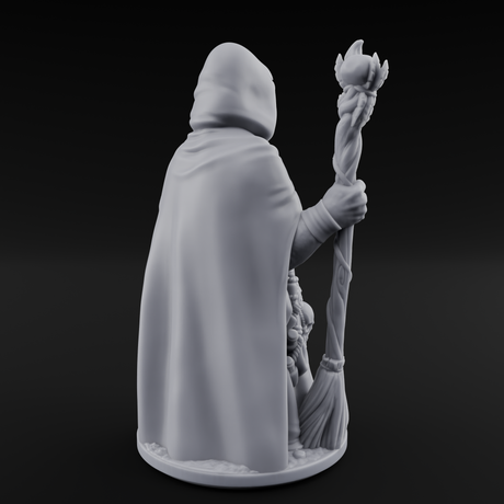 Bursting Out Hag Crone Miniature for Dungeons and Dragons, Pathfinder or other TTRPGs