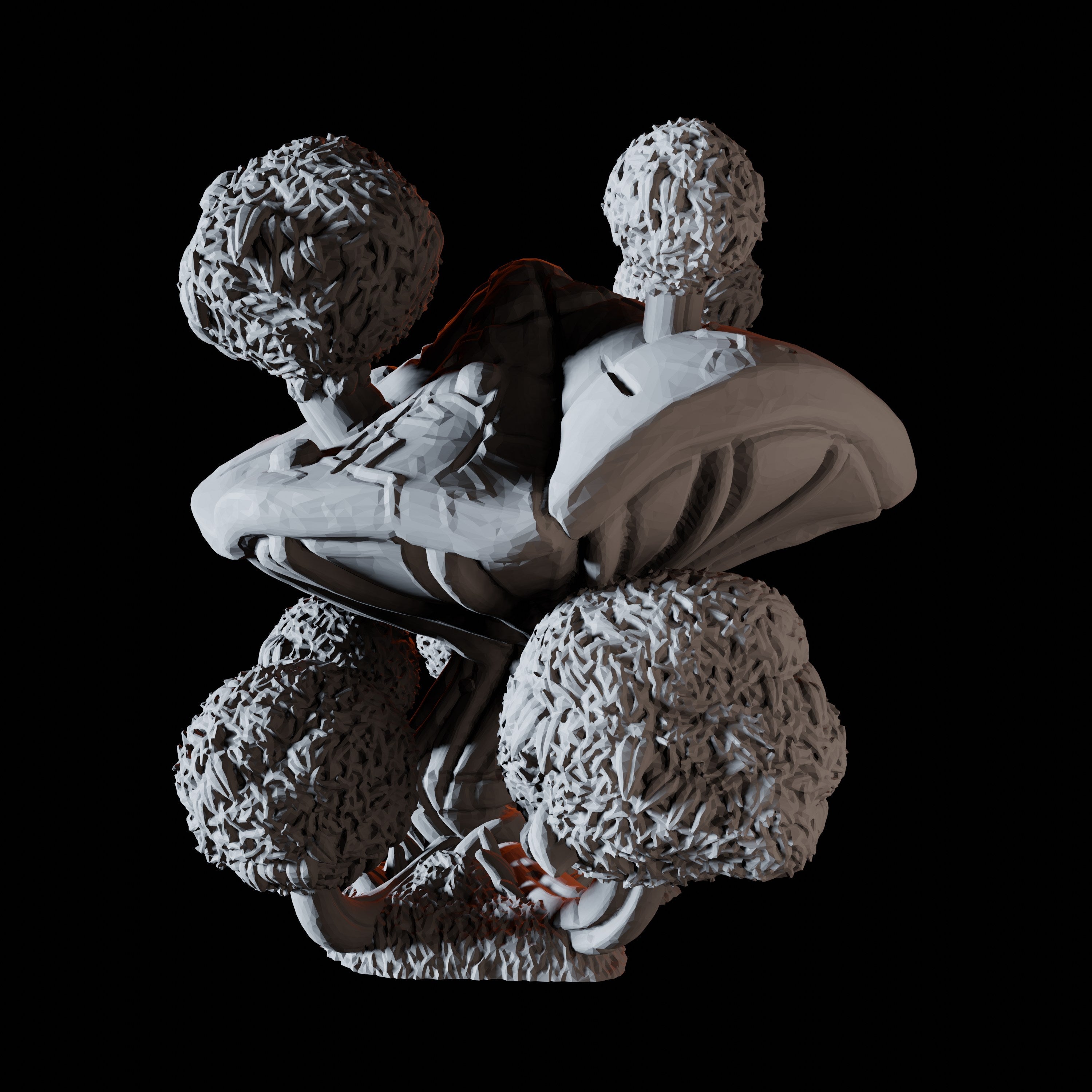 Bushes Mushroom Miniature for Dungeons and Dragons, Pathfinder or other TTRPGs