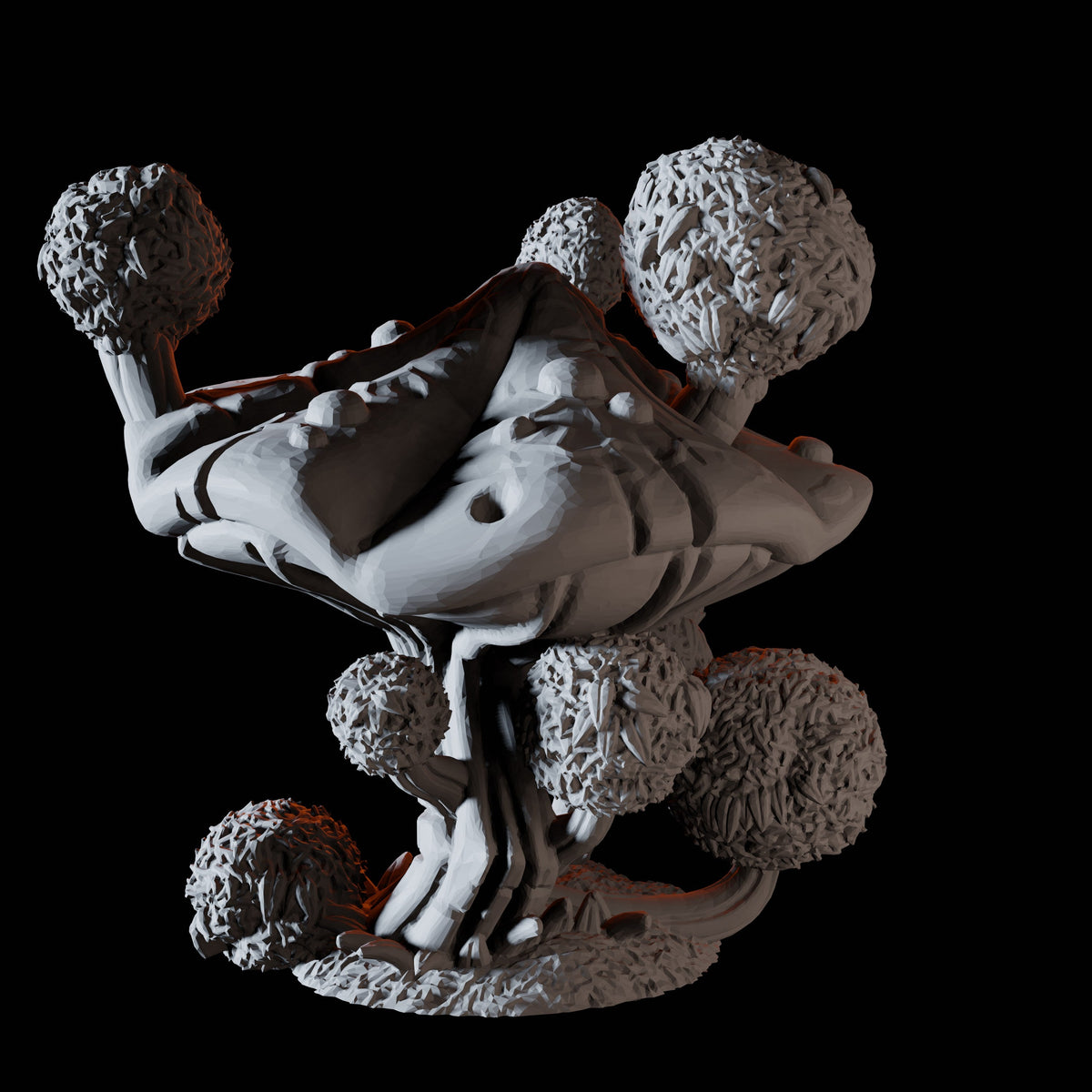 Bushes Mushroom Miniature for Dungeons and Dragons, Pathfinder or other TTRPGs
