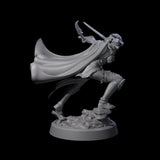Busty Bladewhirler Miniature for Dungeons and Dragons, Pathfinder or other TTRPGs