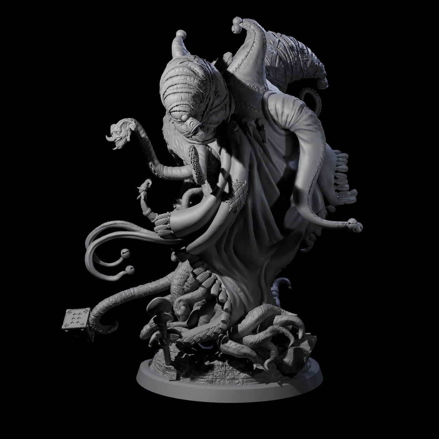 Cackling Circus Grell Miniature for Dungeons and Dragons, Pathfinder or other TTRPGs