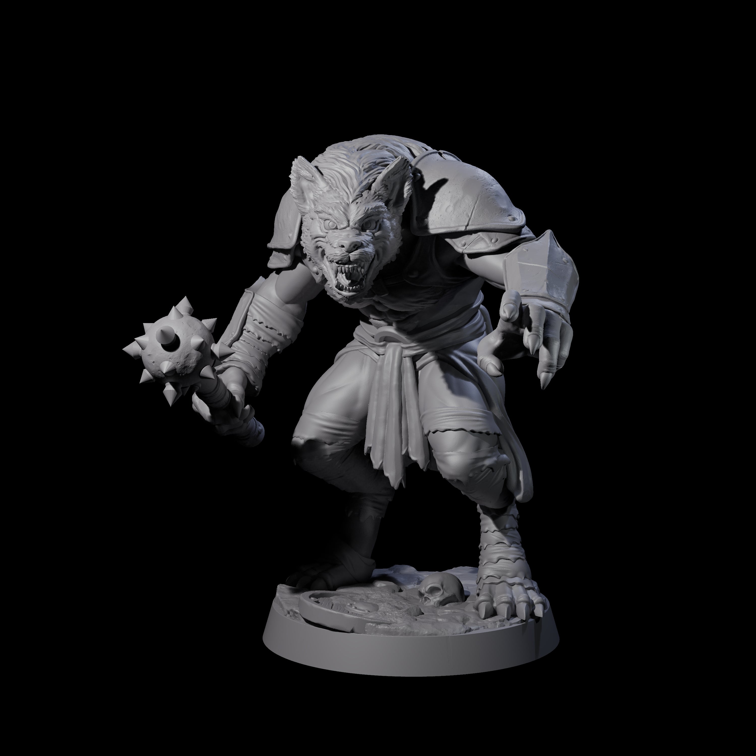 Cackling Gnoll B Miniature for Dungeons and Dragons, Pathfinder or other TTRPGs
