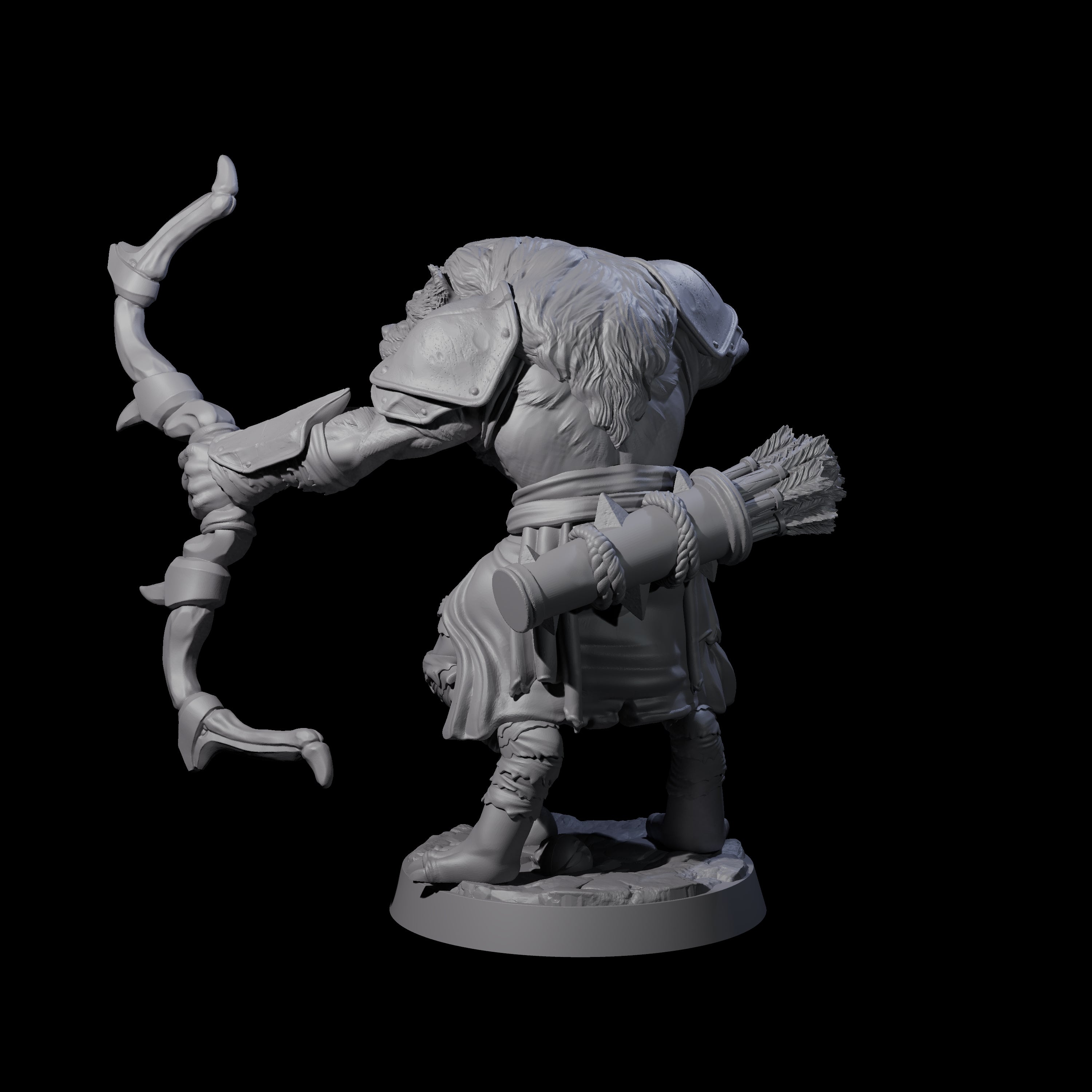 Cackling Gnoll C Miniature for Dungeons and Dragons, Pathfinder or other TTRPGs