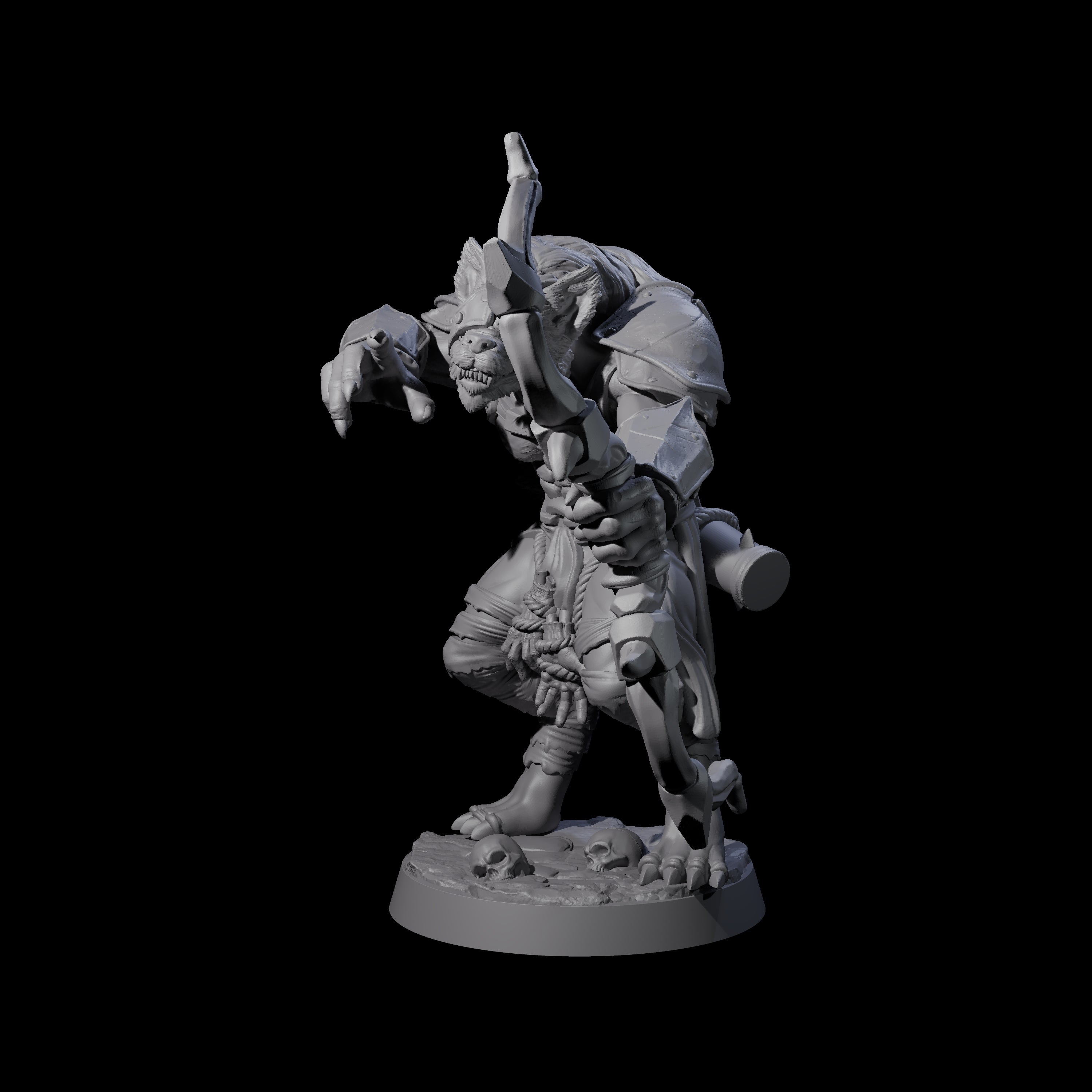 Cackling Gnoll C Miniature for Dungeons and Dragons, Pathfinder or other TTRPGs