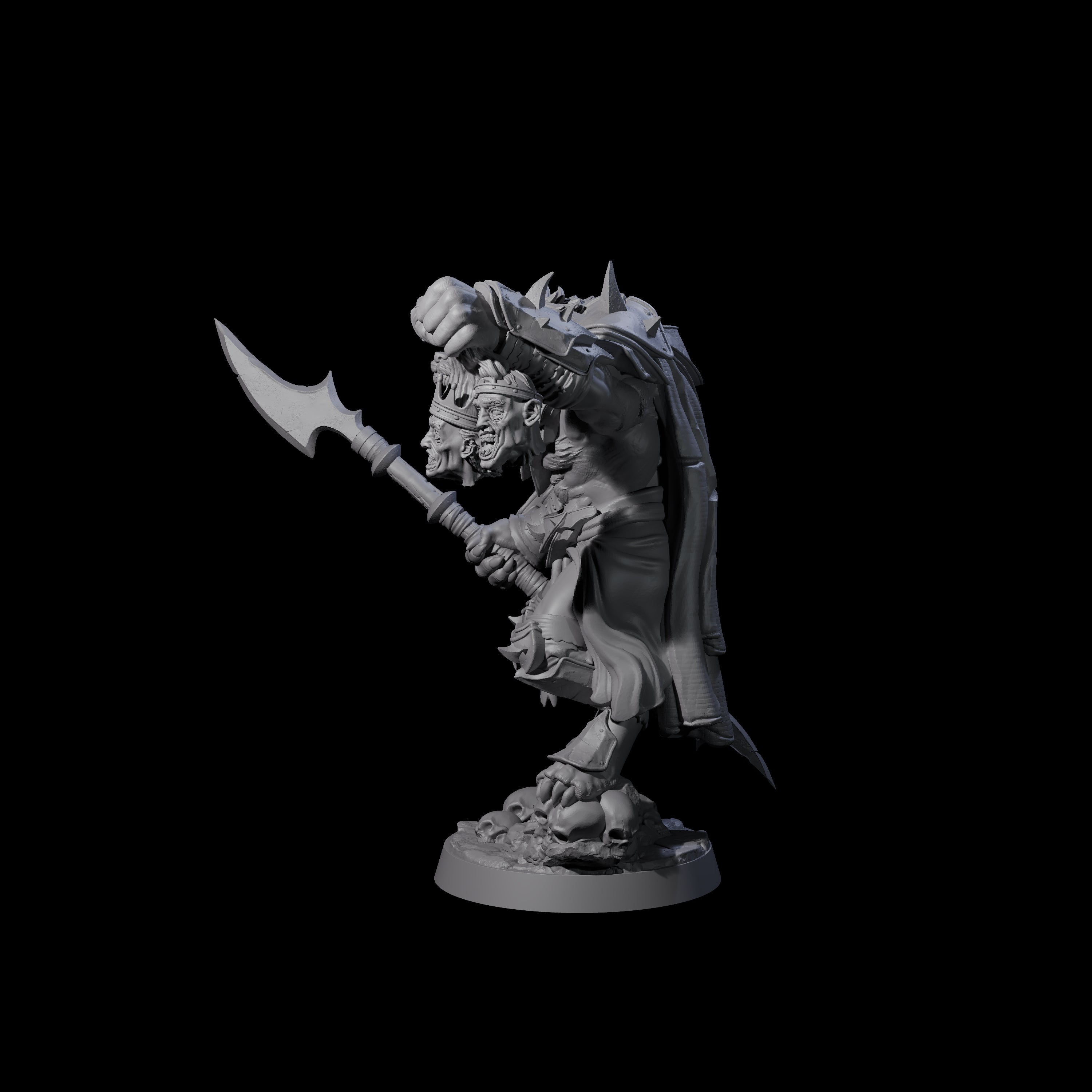 Cackling Gnoll Commander Miniature for Dungeons and Dragons, Pathfinder or other TTRPGs