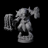 Cackling Gnoll Commander Miniature for Dungeons and Dragons, Pathfinder or other TTRPGs