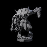 Cackling Gnoll Commander Miniature for Dungeons and Dragons, Pathfinder or other TTRPGs