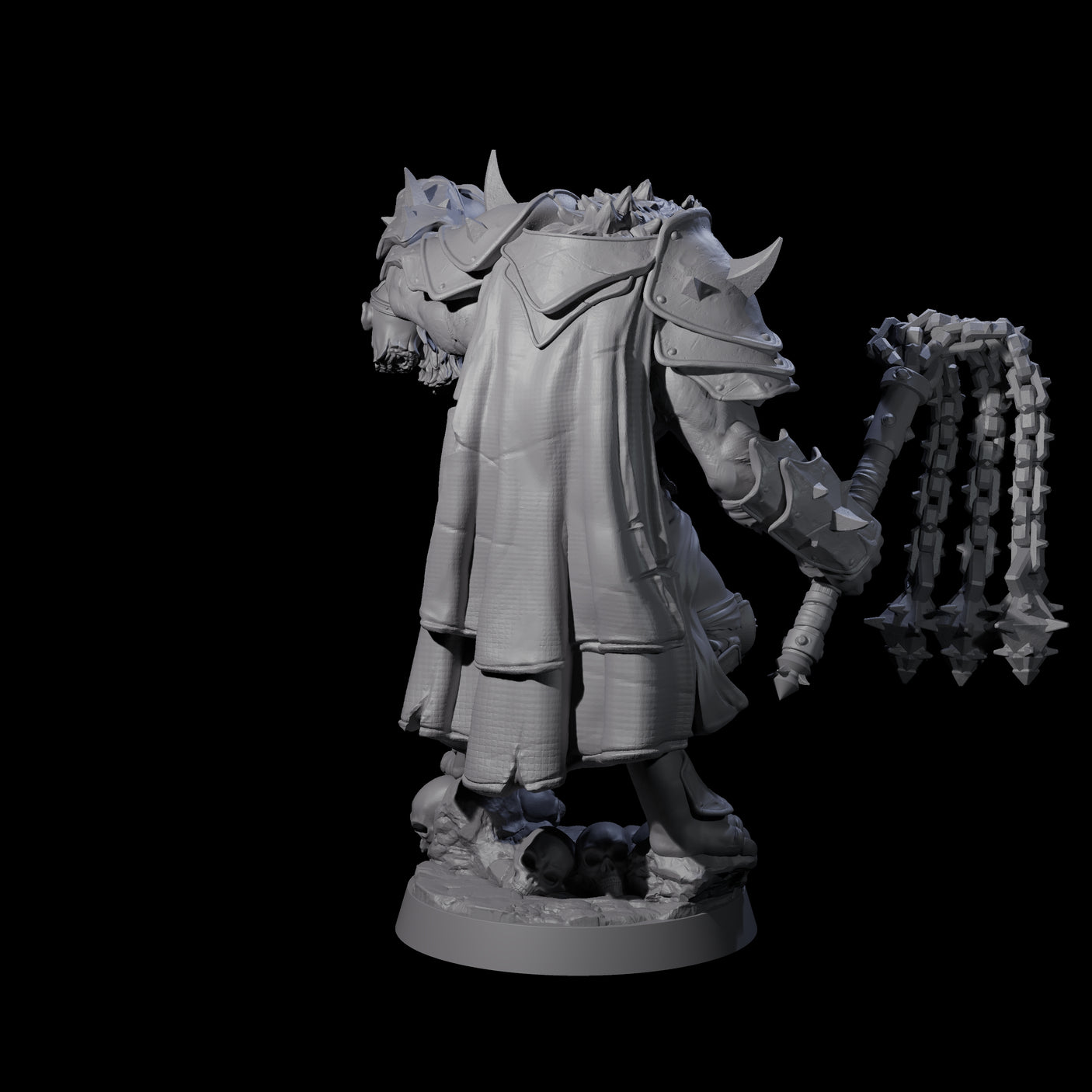 Cackling Gnoll Commander Miniature for Dungeons and Dragons, Pathfinder or other TTRPGs