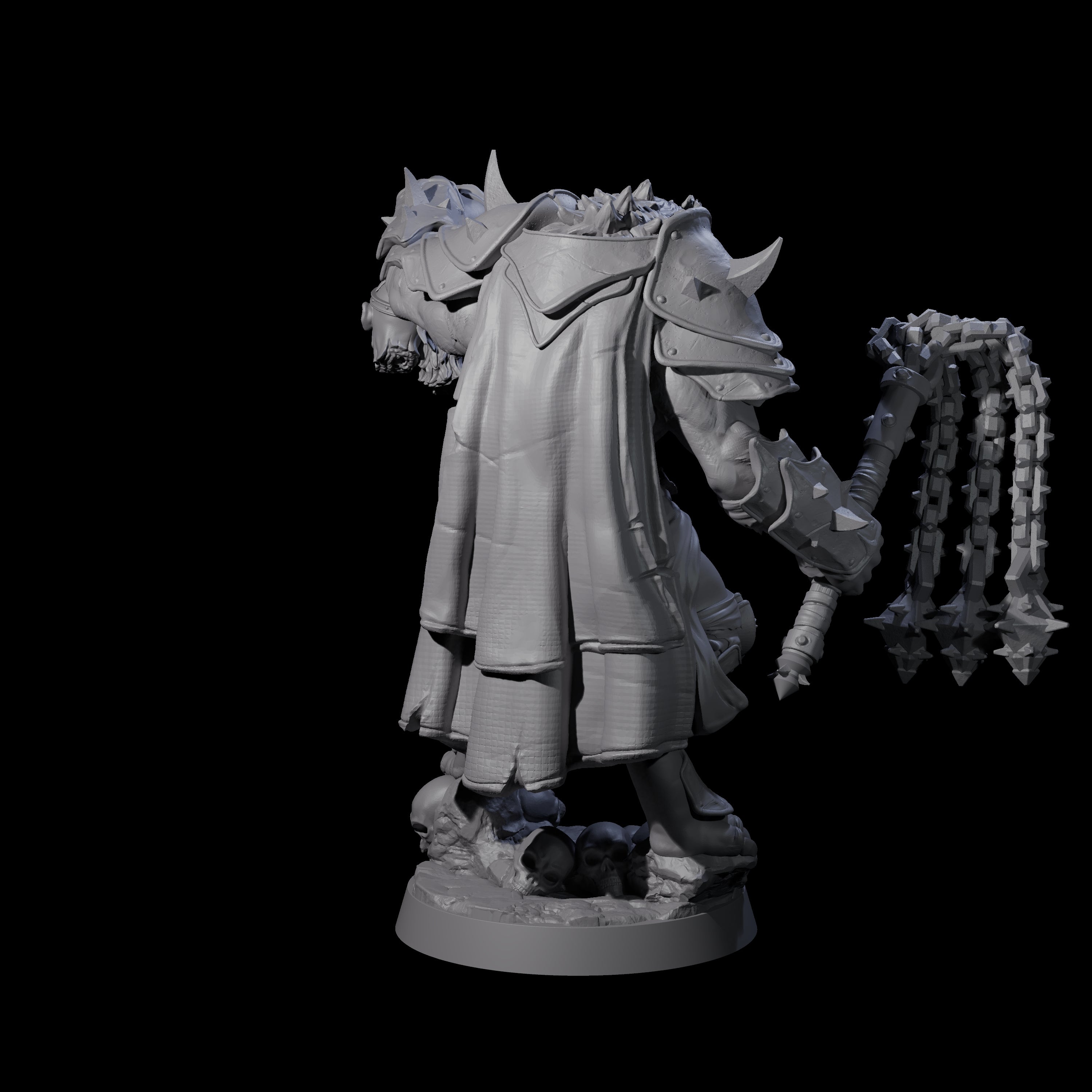 Cackling Gnoll Commander Miniature for Dungeons and Dragons, Pathfinder or other TTRPGs