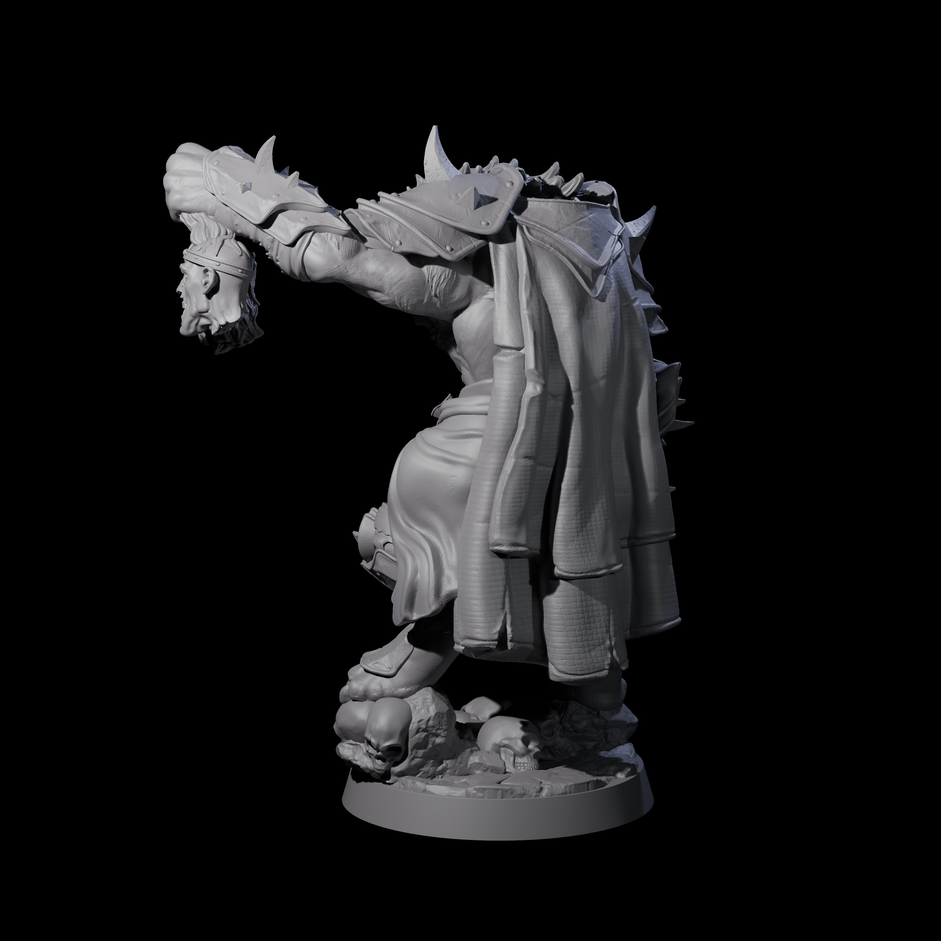 Cackling Gnoll Commander Miniature for Dungeons and Dragons, Pathfinder or other TTRPGs