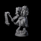 Cackling Gnoll Commander Miniature for Dungeons and Dragons, Pathfinder or other TTRPGs