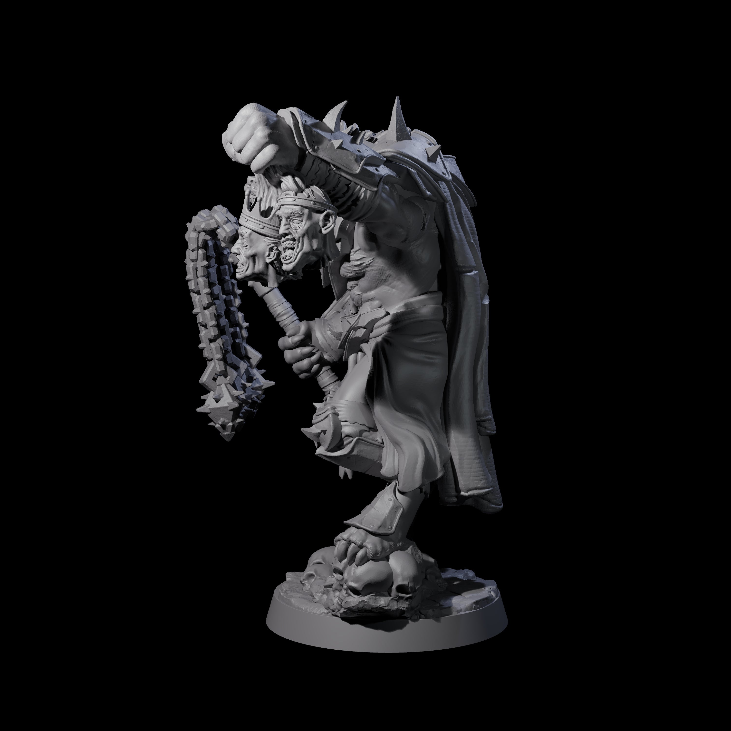 Cackling Gnoll Commander Miniature for Dungeons and Dragons, Pathfinder or other TTRPGs