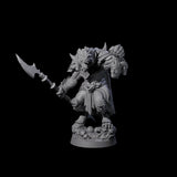 Cackling Gnoll Commander Miniature for Dungeons and Dragons, Pathfinder or other TTRPGs