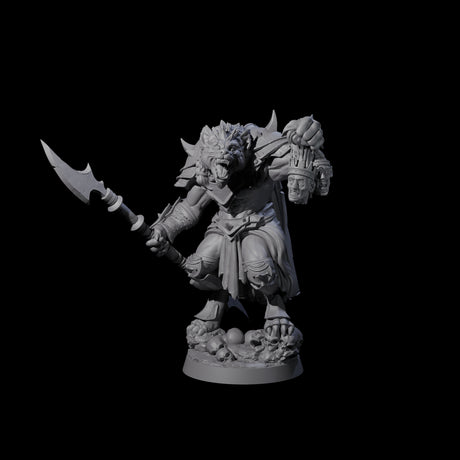 Cackling Gnoll Commander Miniature for Dungeons and Dragons, Pathfinder or other TTRPGs
