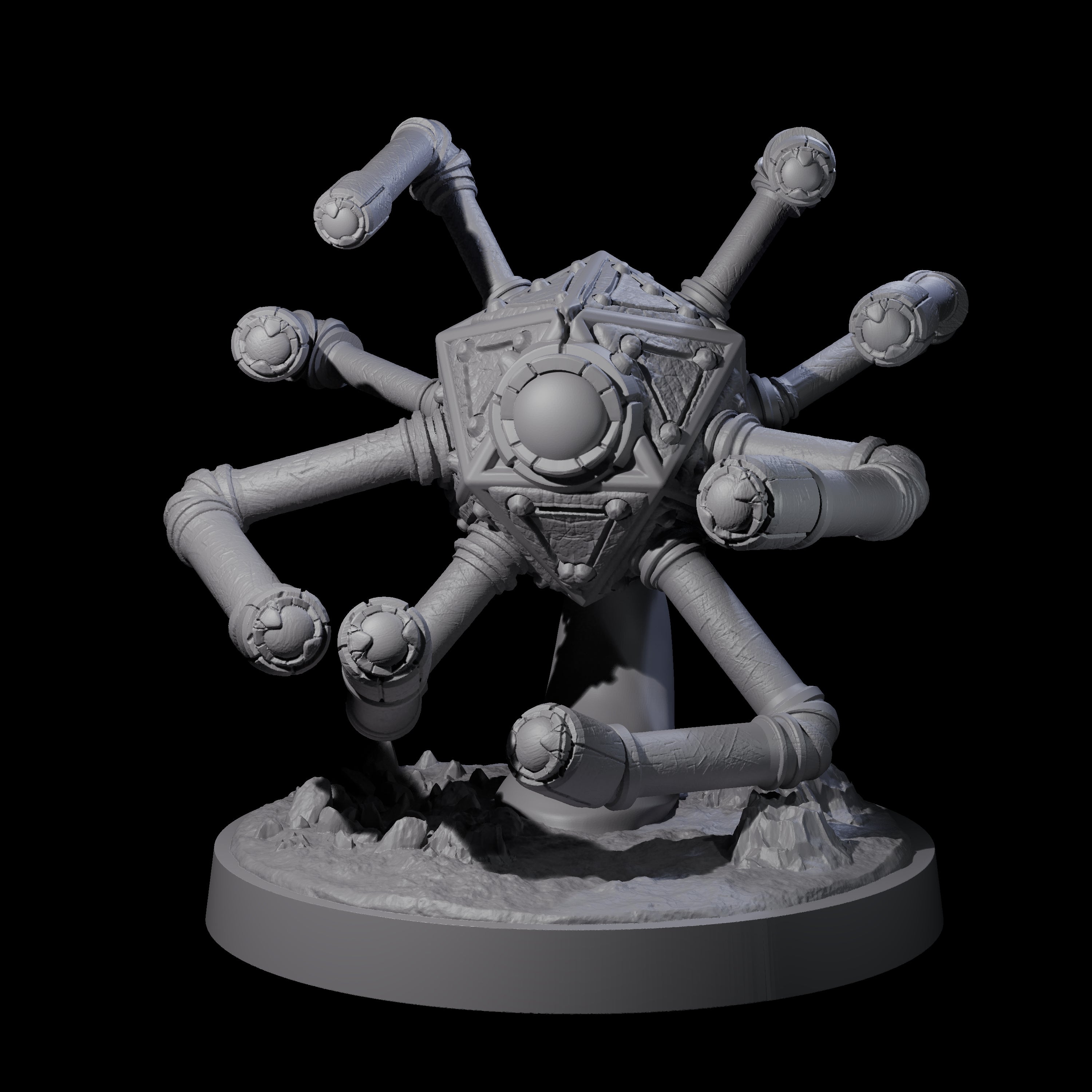 Calculating Beholder Logician Miniature for Dungeons and Dragons, Pathfinder or other TTRPGs