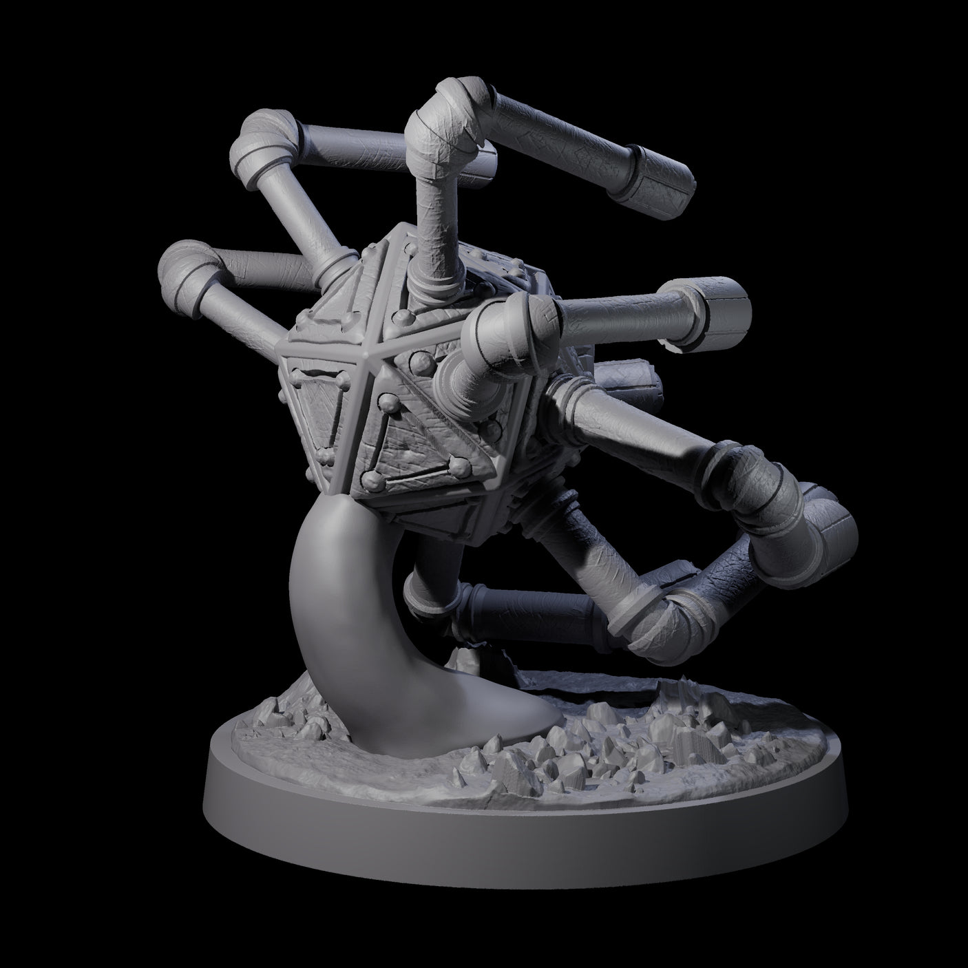 Calculating Beholder Logician Miniature for Dungeons and Dragons, Pathfinder or other TTRPGs