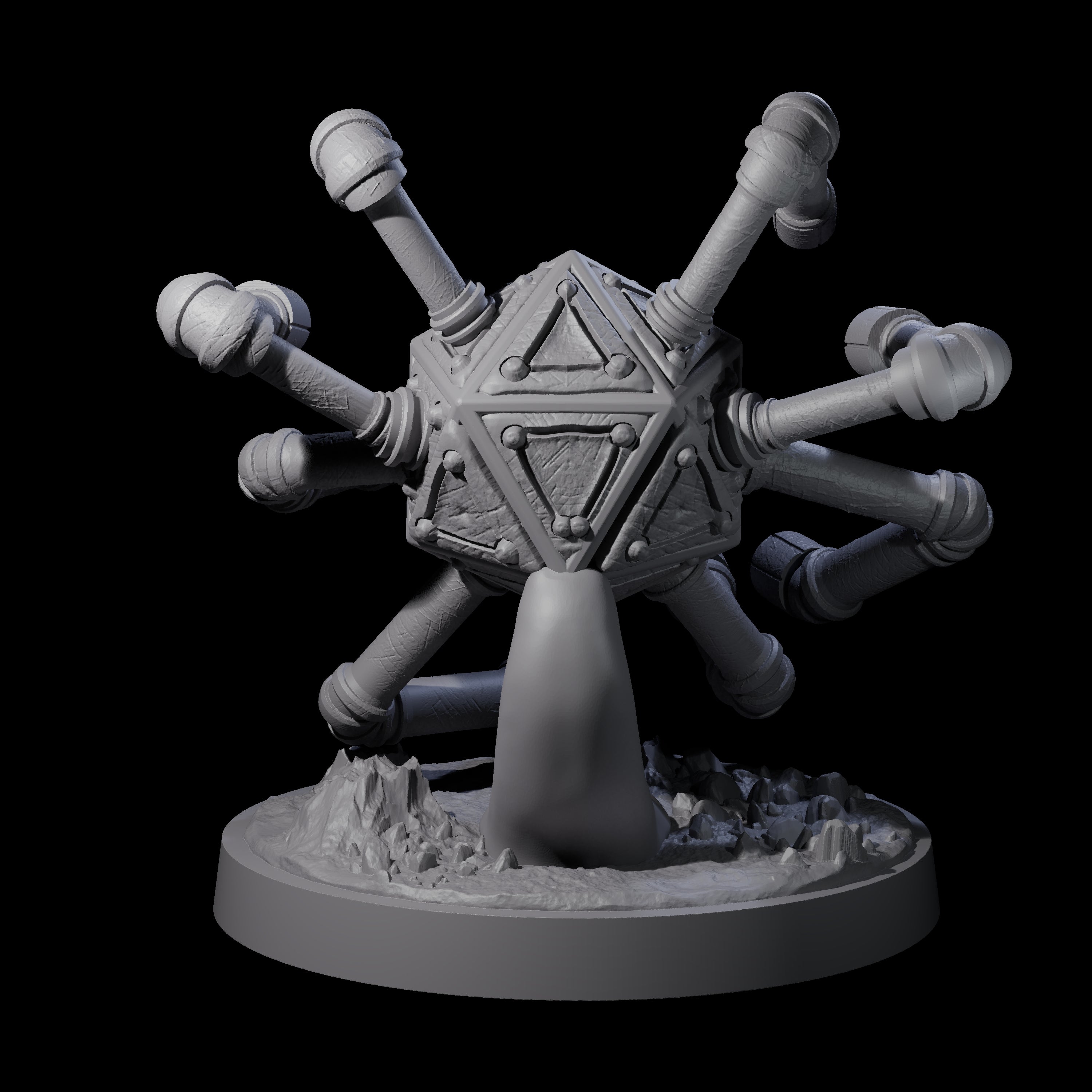 Calculating Beholder Logician Miniature for Dungeons and Dragons, Pathfinder or other TTRPGs