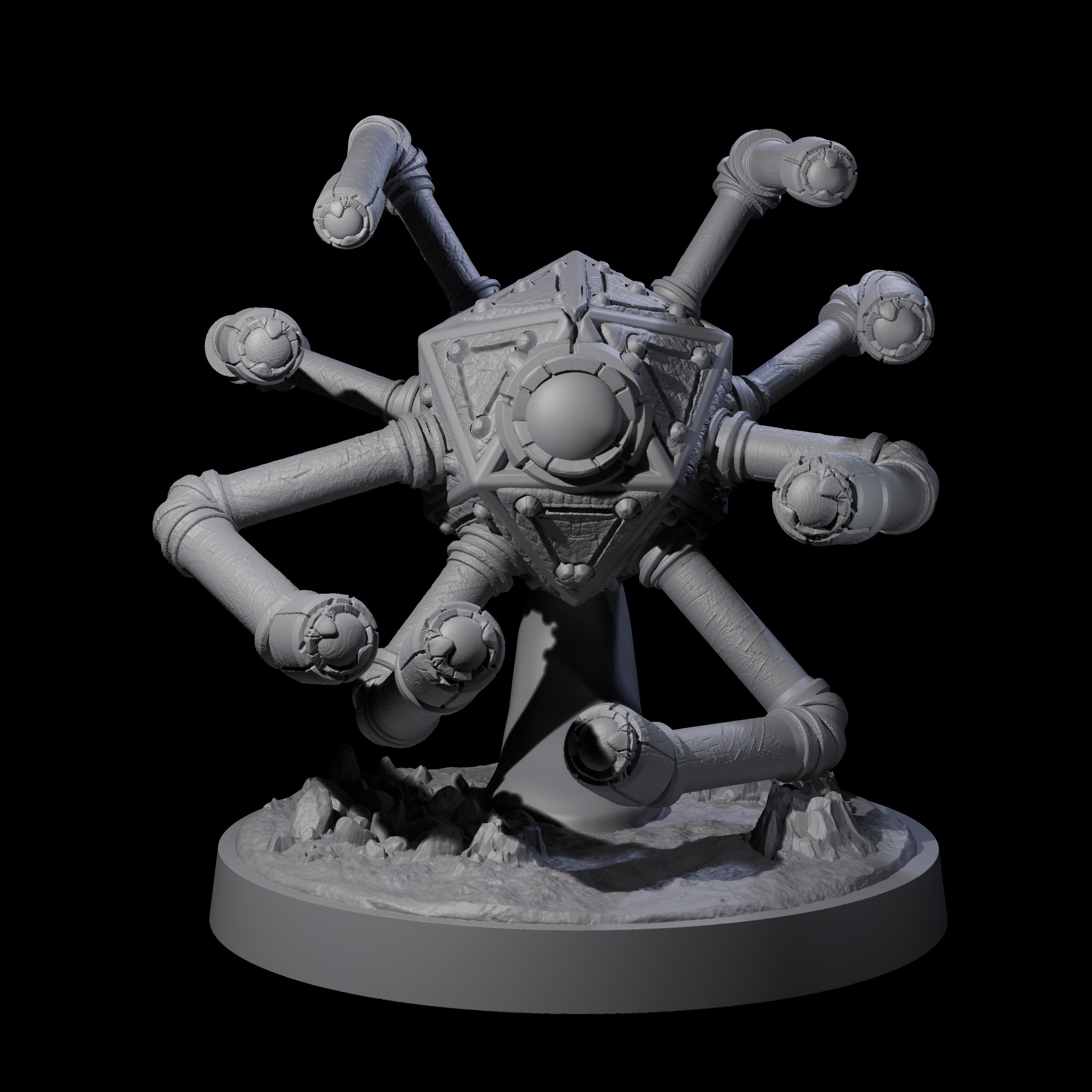 Calculating Beholder Logician Miniature for Dungeons and Dragons, Pathfinder or other TTRPGs