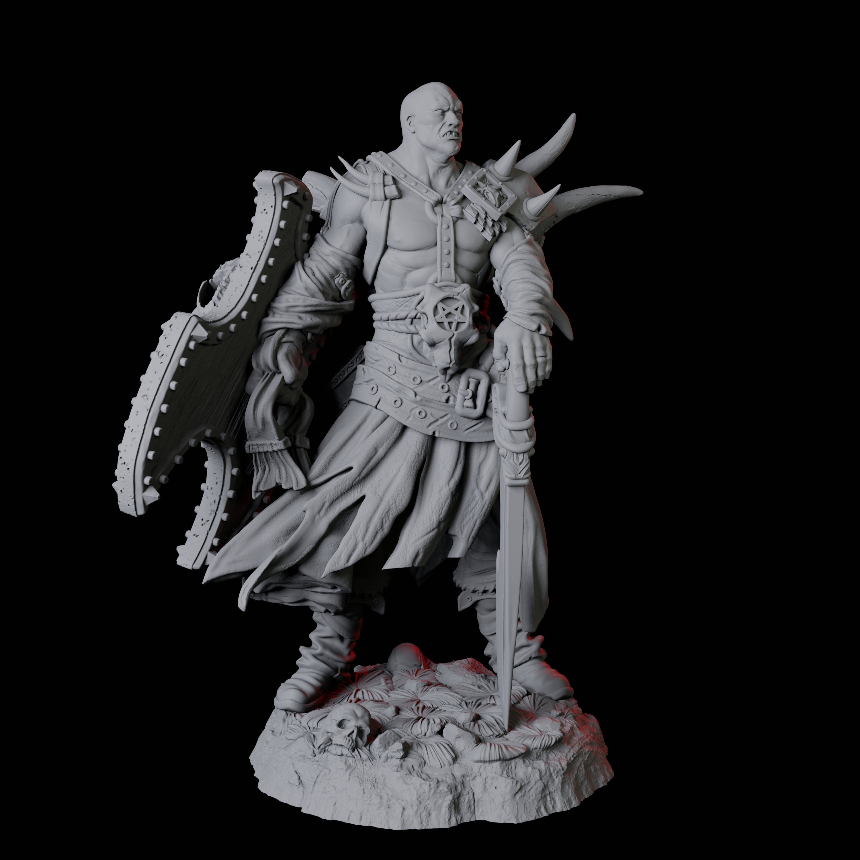 Calm Northman Barbarian Miniature for Dungeons and Dragons, Pathfinder or other TTRPGs