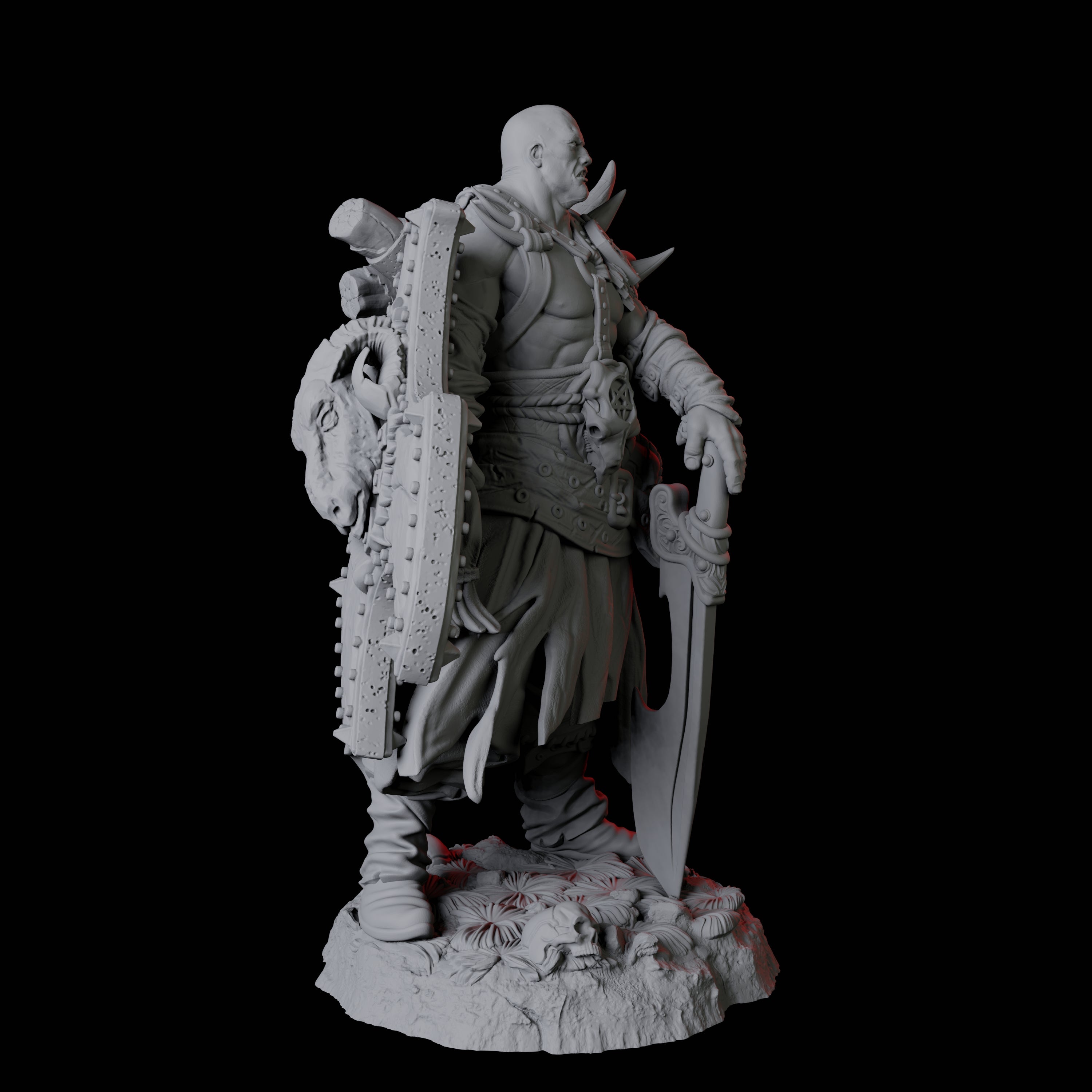 Calm Northman Barbarian Miniature for Dungeons and Dragons, Pathfinder or other TTRPGs