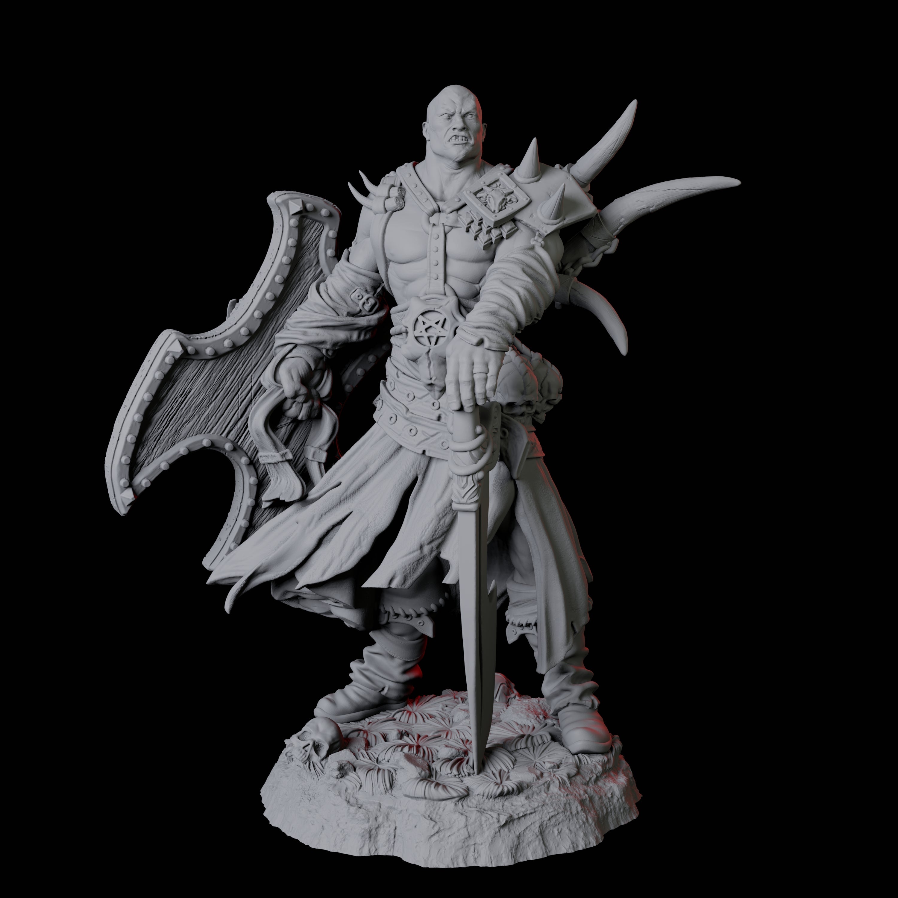 Calm Northman Barbarian Miniature for Dungeons and Dragons, Pathfinder or other TTRPGs