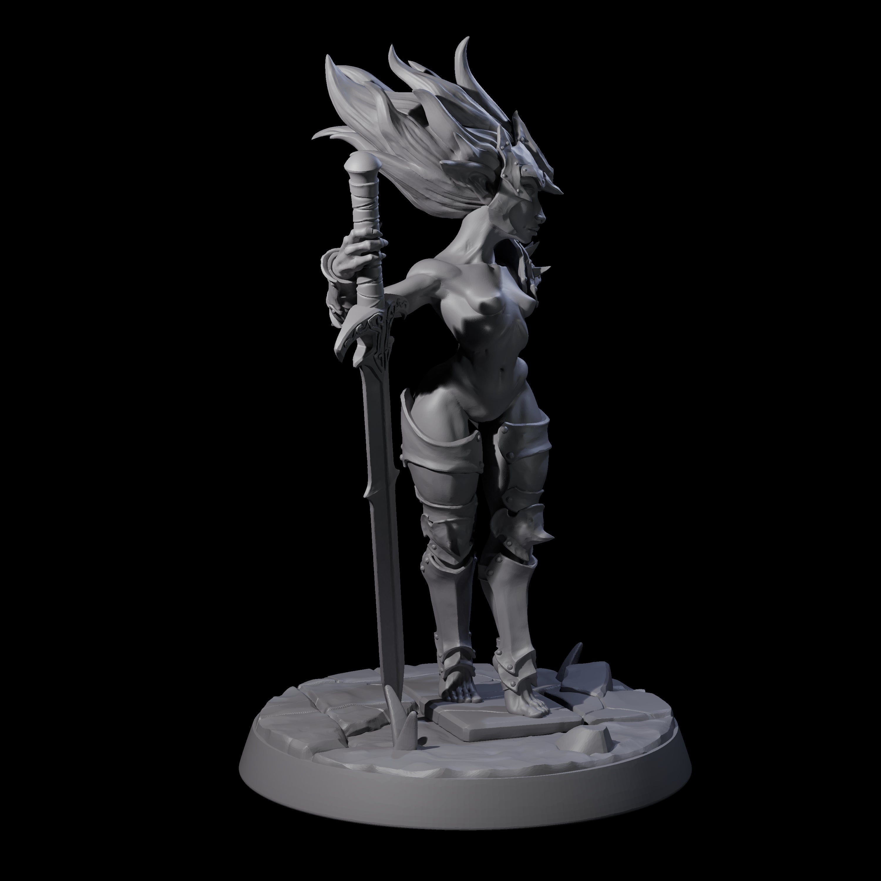 Calm Troll Pin-up Miniature for Dungeons and Dragons, Pathfinder or other TTRPGs