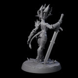 Calm Troll Pin-up Miniature for Dungeons and Dragons, Pathfinder or other TTRPGs