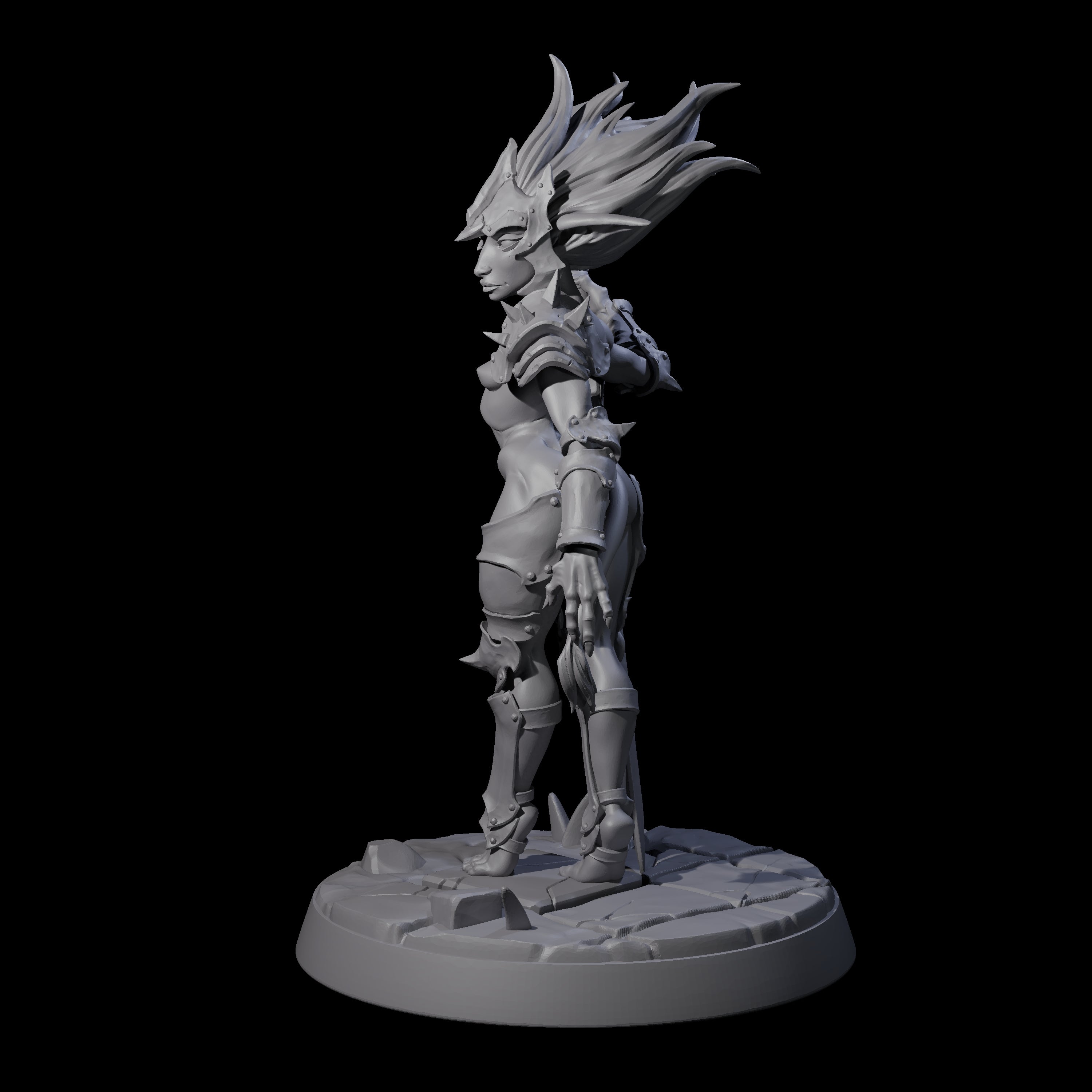 Calm Troll Pin-up Miniature for Dungeons and Dragons, Pathfinder or other TTRPGs