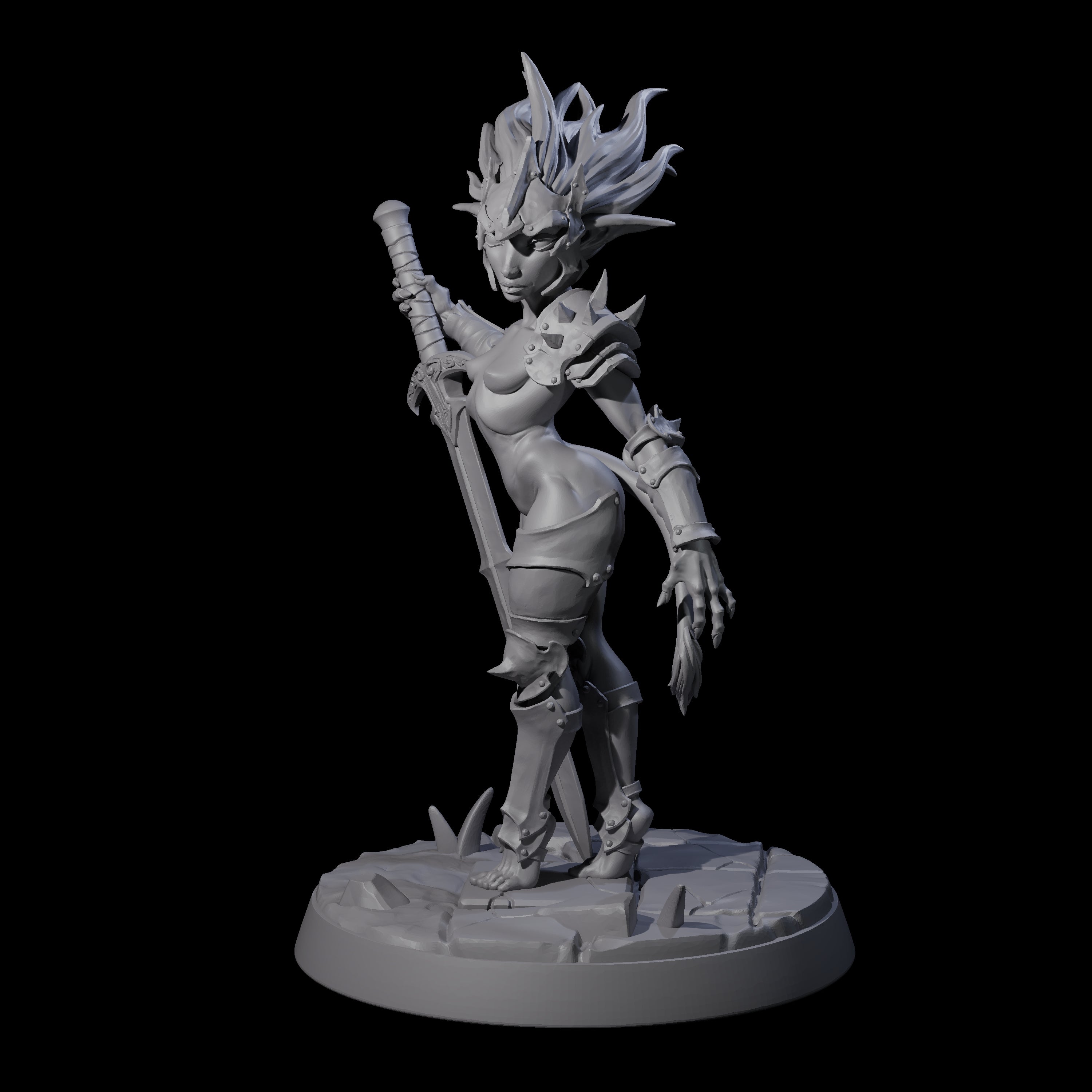Calm Troll Pin-up Miniature for Dungeons and Dragons, Pathfinder or other TTRPGs