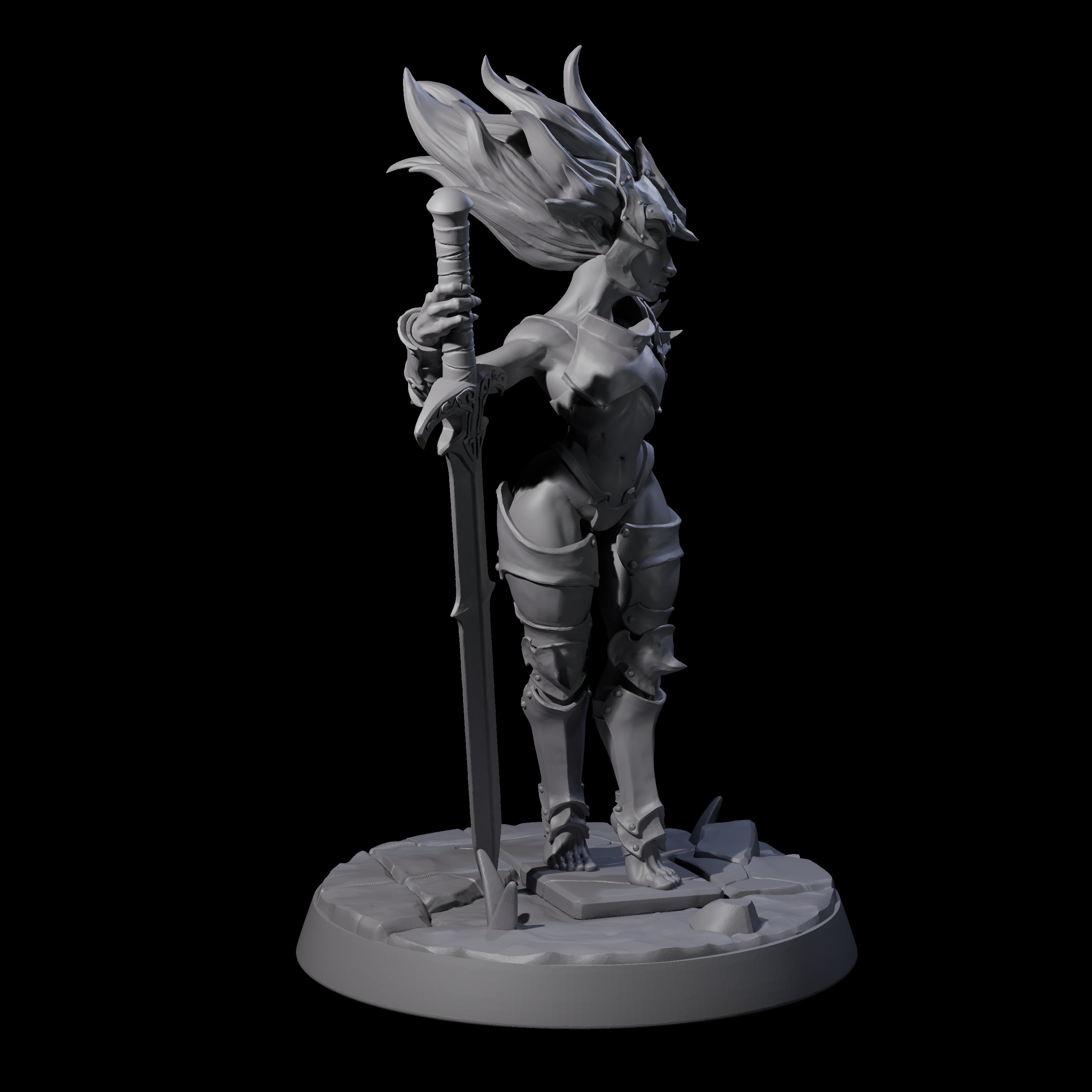 Calm Troll Pin-up Miniature for Dungeons and Dragons, Pathfinder or other TTRPGs