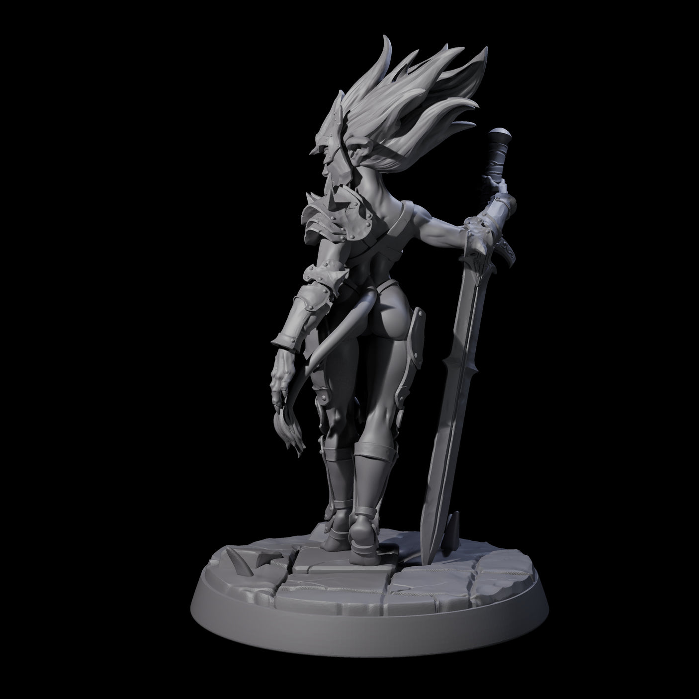 Calm Troll Pin-up Miniature for Dungeons and Dragons, Pathfinder or other TTRPGs