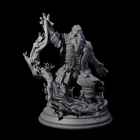 Canny Dwarven Sorcerer Miniature for Dungeons and Dragons, Pathfinder or other TTRPGs