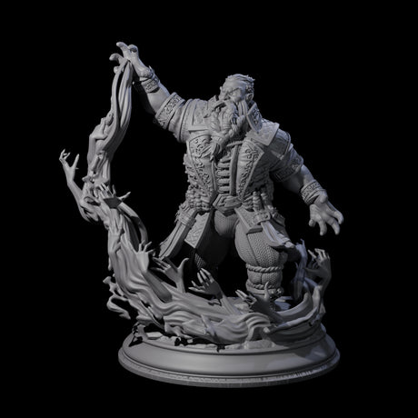 Canny Dwarven Sorcerer Miniature for Dungeons and Dragons, Pathfinder or other TTRPGs